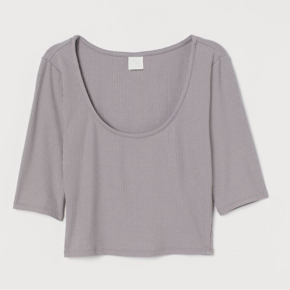 H&M Ribbed Cropped Top